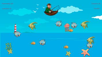 jeu de pêche en mer Affiche