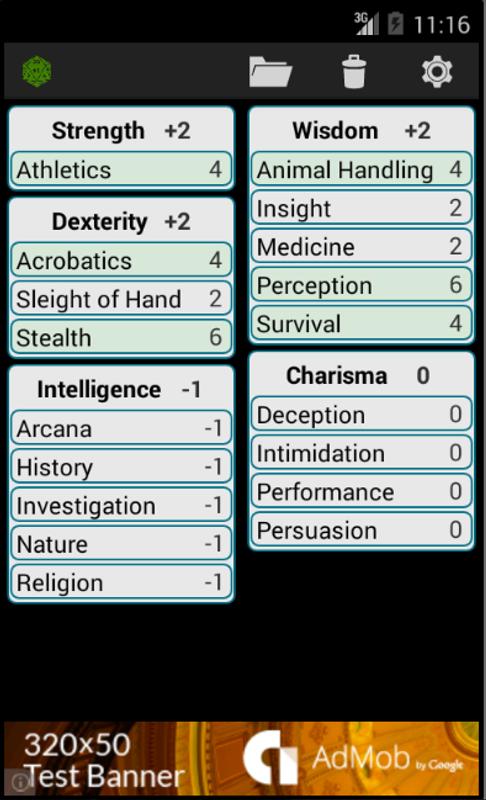 fifth edition character sheet for android apk download