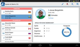 Eishockey Statistik Demo Screenshot 2