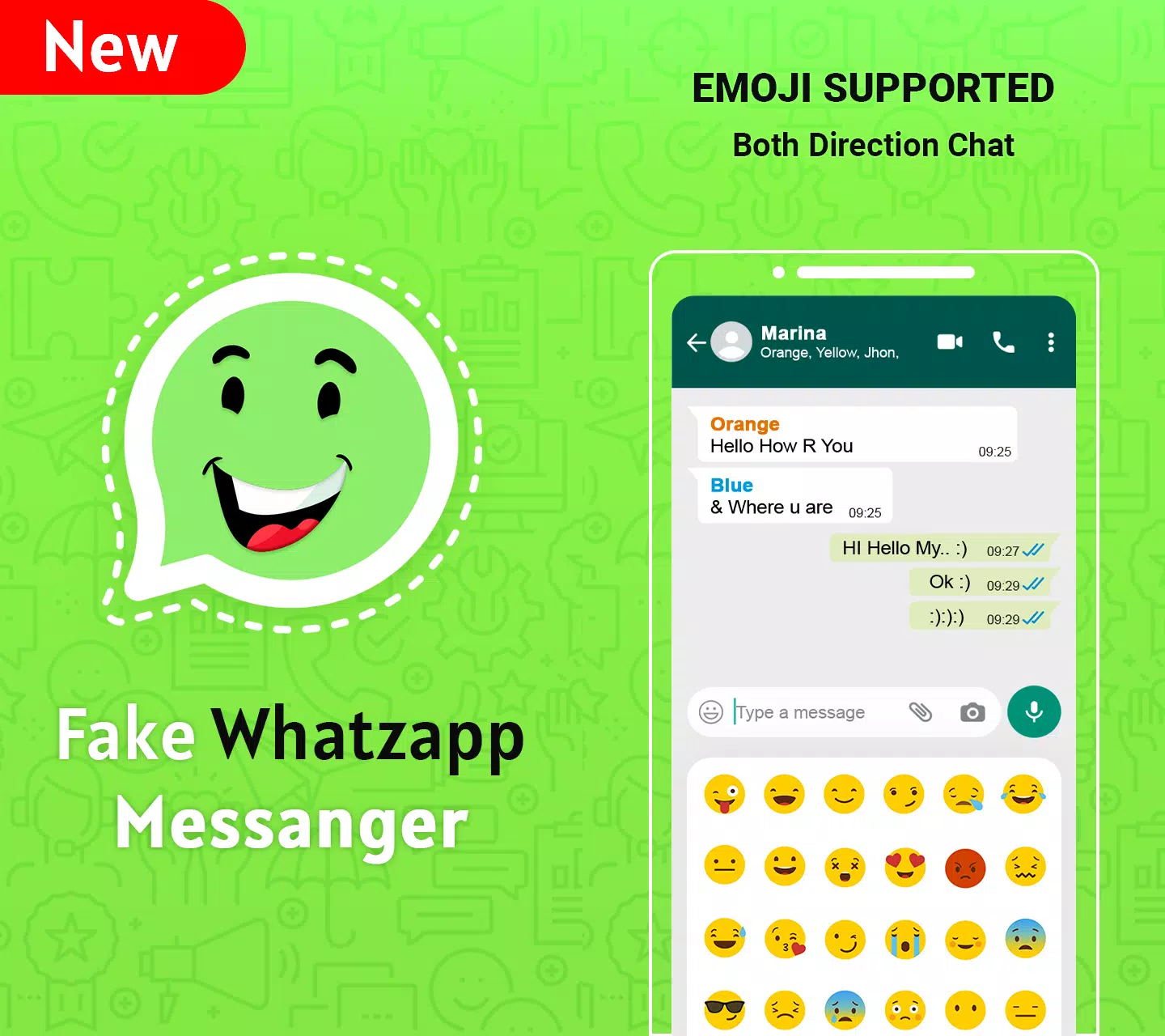 Fake chat conversation