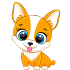 funny cats and dogs stickers icon