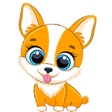 funny cats and dogs stickers icon
