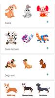 funny cats and dogs stickers screenshot 1