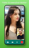 Fake Chat with girlfriend App Affiche