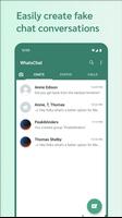 WhatsChat: Fake chat for prank Affiche