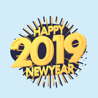 New Year Stickers 2019 For WhatsApp - WAStickerApp आइकन