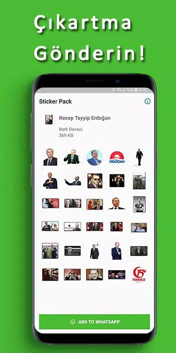 Recep Tayyip Erdoğan Çıkartmaları(WAStickerApps) APK for Android Download