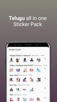 Telugu sticker pack for Whatsapp Poster