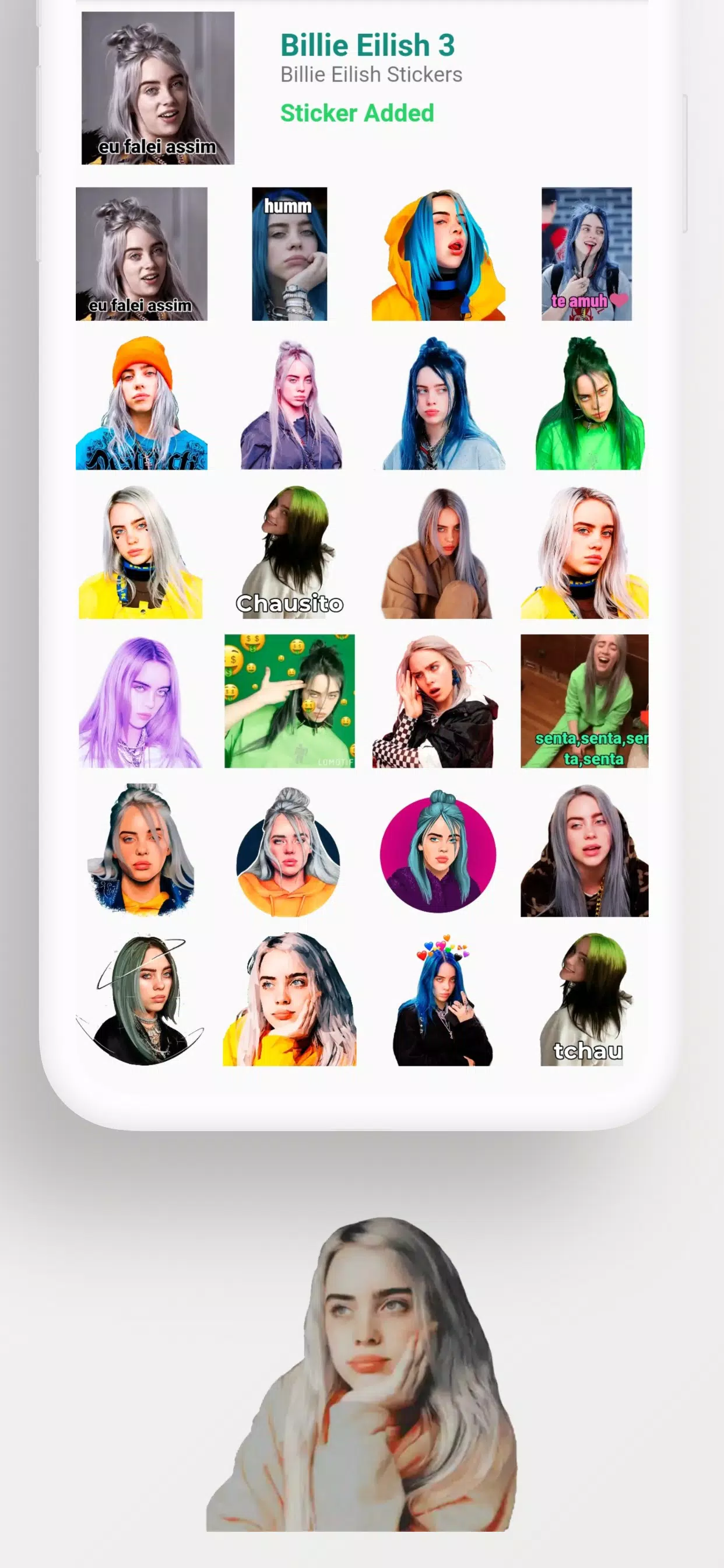 billie eilish stickers for android apk download