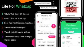 Lite For Whatsapp - Lite App, Whats Scan Affiche
