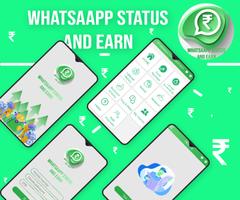 Whatsaapp Status and Earn Affiche