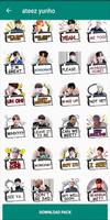 Ateez Sticker WAStickerApps captura de pantalla 2