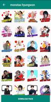 MONSTA X Boyband WAStickerApps captura de pantalla 3