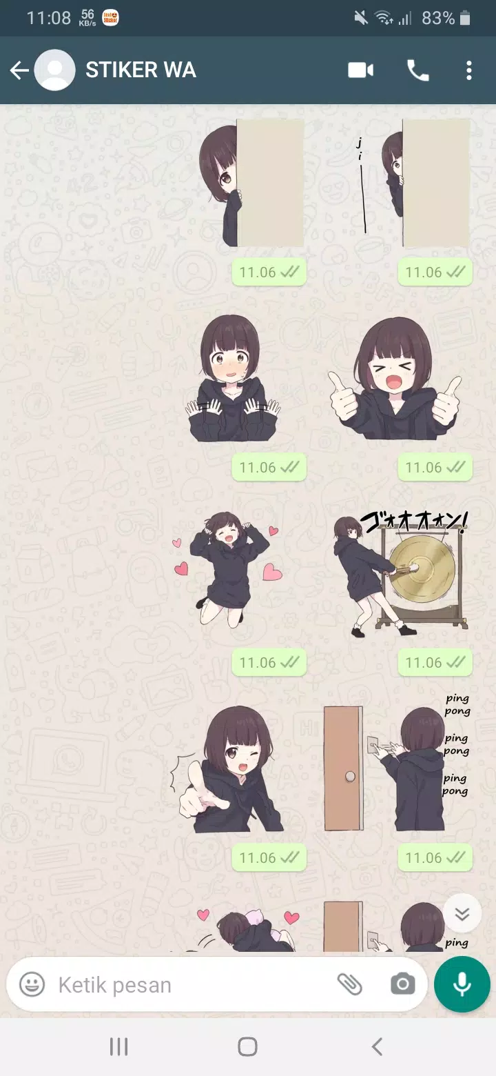 Menhera chan stickers for Android - Free App Download