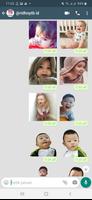 Stiker WA Cute Face Baby WAStickerApps screenshot 1