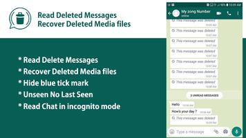 Recover Deleted Messages - Unseen Hidden Chat Affiche