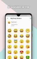 New Big Emojis Sticker WAStickerApps تصوير الشاشة 1