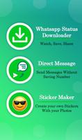 Status Saver, Sticker Maker for Whatsapp постер