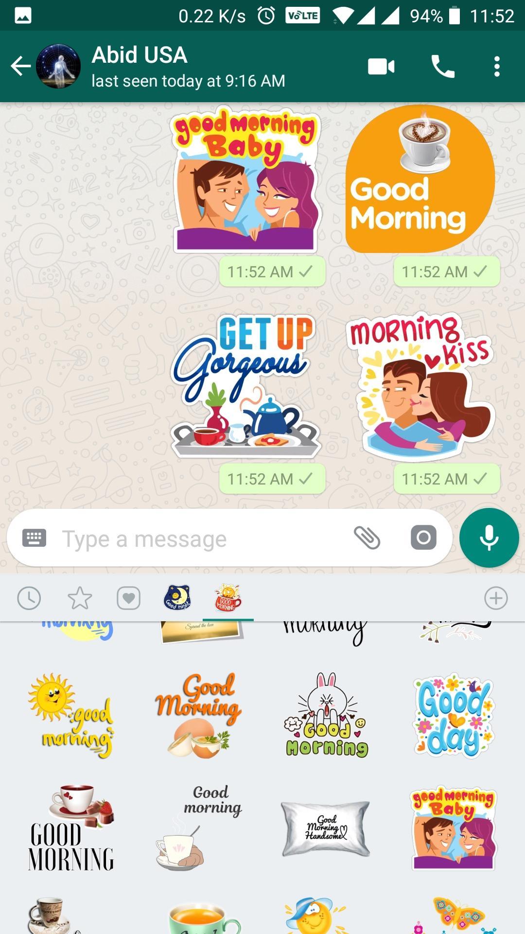 Whatsapp Stickers Good Morning Good Night Pack For Android