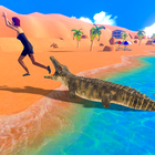 Angry Crocodile Beach Attack Simulator 圖標