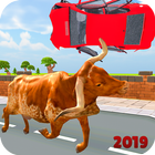 Angry Bull City Rampage: Bull Games icône