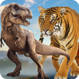 Tiger Vs Dinosaur - Wild Jungle Adventure icône