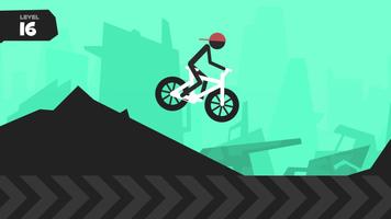 Wheelie Stickman Rider постер