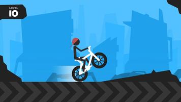 Wheelie Stickman Rider скриншот 1