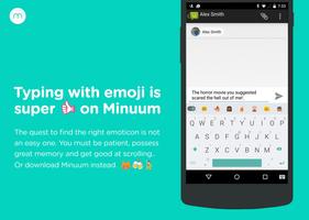Minuum Keyboard + Smart Emoji capture d'écran 2