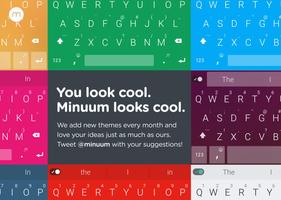 برنامه‌نما Minuum Keyboard + Smart Emoji عکس از صفحه