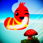 Whirlybird larva: doodle jump أيقونة