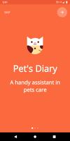 Animal and pet care diary پوسٹر