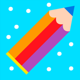 Christmas coloring icon