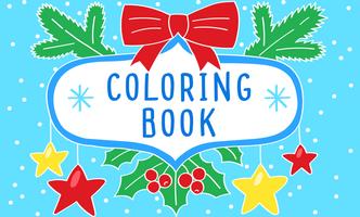 Christmas coloring ポスター