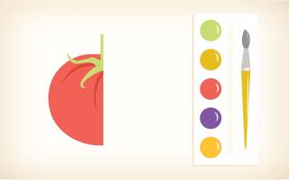 Poster Learn fruits, vegetables game