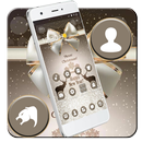 White Snow Bow New Year Theme APK
