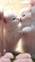 Leuke kattenachtergronden 4K-poster