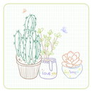 White Flower Kitty Drawing Theme APK