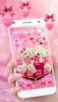 Poster White teddy bear theme