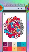Mandala coloring - Color by number pixel art capture d'écran 3