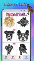 Mandala Coloring Book Color By Number Pixel Art poster