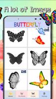 Butterfly Coloring- Color By Number:PixelArt screenshot 1
