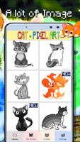Cat Coloring: Color By Number-Pixelart capture d'écran 1