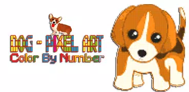 dog colored by number pixel