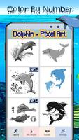 Dolphin Coloring: Color By Number-Pixel Art poster
