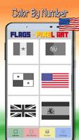 Flag Color By Number-Pixel Art: Coloring Book Affiche
