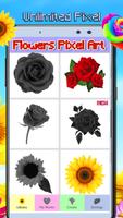 Flowers Coloring Book: Color By Number Pixel স্ক্রিনশট 1
