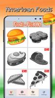 Food Coloring By Number-PixelArt 2 الملصق