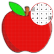 Fruit Coloring Book, Color by Number-Pixel Art