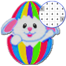 Rabbit Coloring Book, Color by Number-Pixel Art APK
